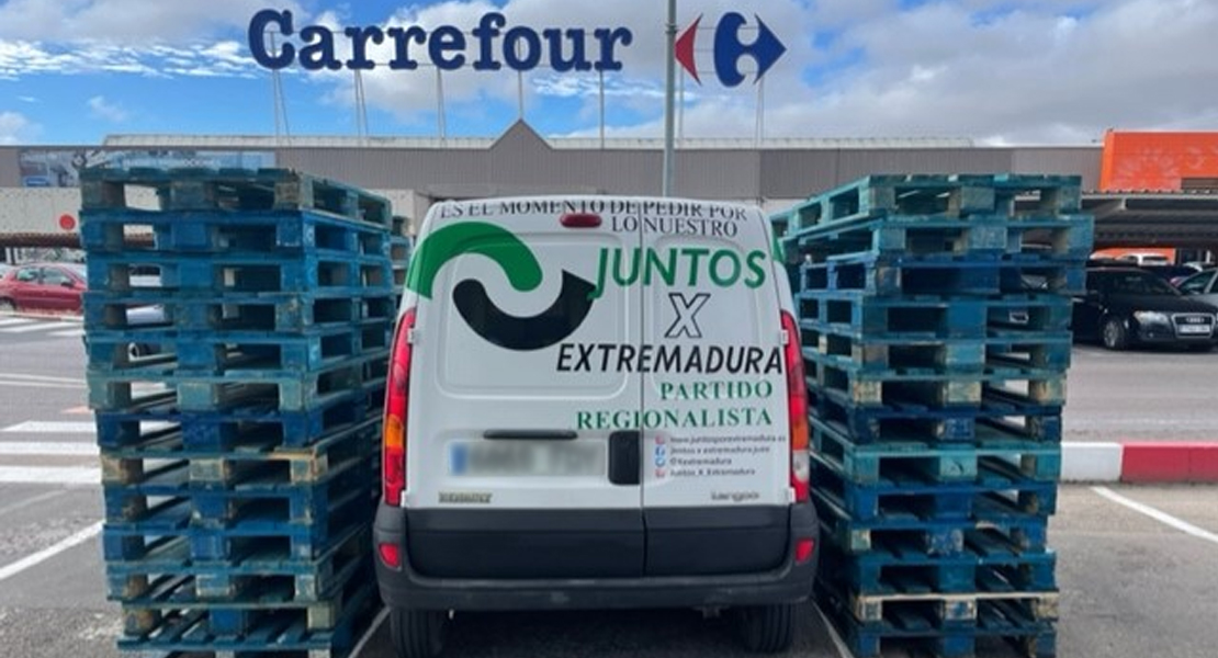 Así han encontrado la furgoneta que donaron a Juntos X Extremadura