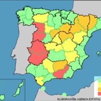 Toda la región de Extremadura en nivel rojo por las altas temperaturas