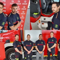 Crean una camiseta con la bandera LGTB para los bomberos de la Diputación de Badajoz