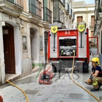 Incendio de vivienda en el Casco Antiguo (Badajoz)