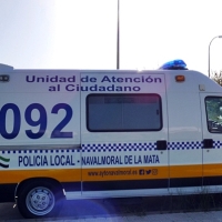 Cuatro policías locales afectados en un incendio en Navalmoral de la Mata