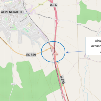 Así será la modificación del semienlace de la autovía Ruta de la Plata (A-66) en Almendralejo