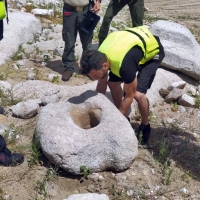 Recuperan una nueva pieza arqueológica en el Embalse de Valdecañas