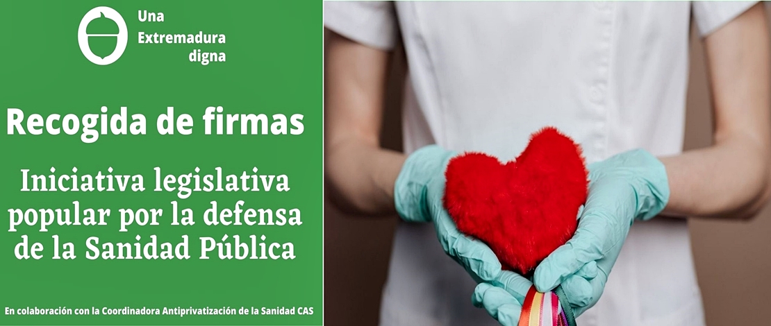 ‘Extremadura Digna’ recogerá firmas ante el deterioro de la Sanidad Pública