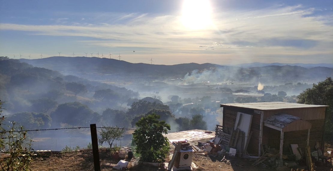 Imágenes del incendio Nivel 1 de Peligrosidad en Plasencia