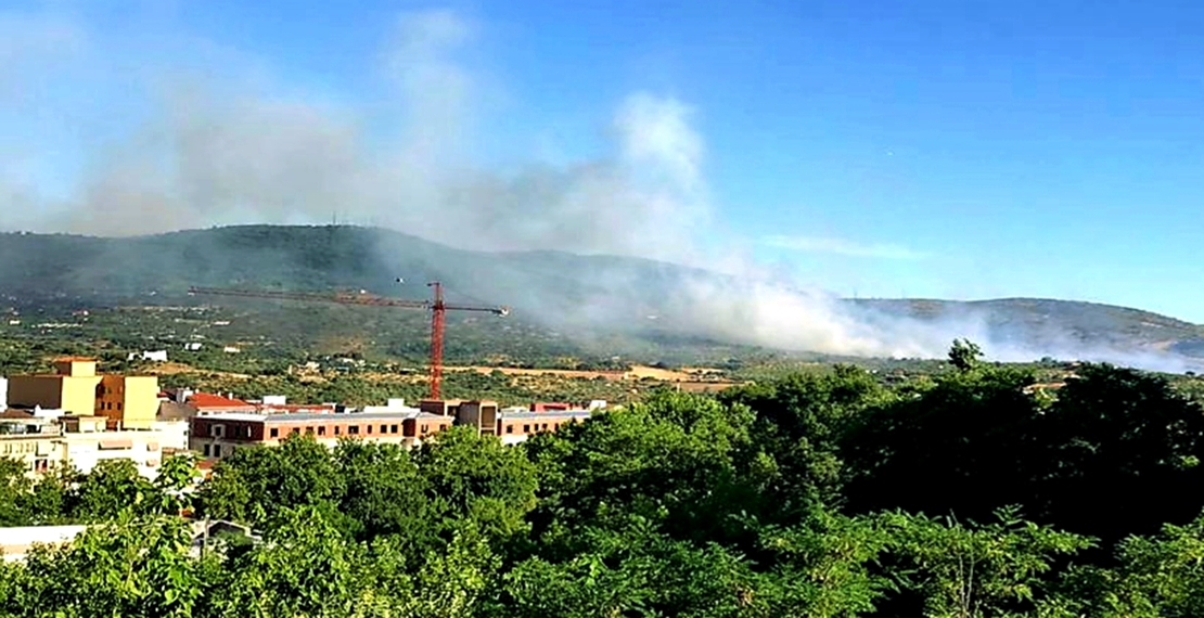 Imágenes del incendio Nivel 1 de Peligrosidad en Plasencia