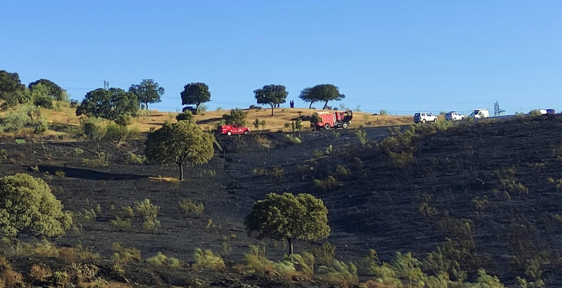 Imágenes del incendio Nivel 1 de Peligrosidad en Plasencia