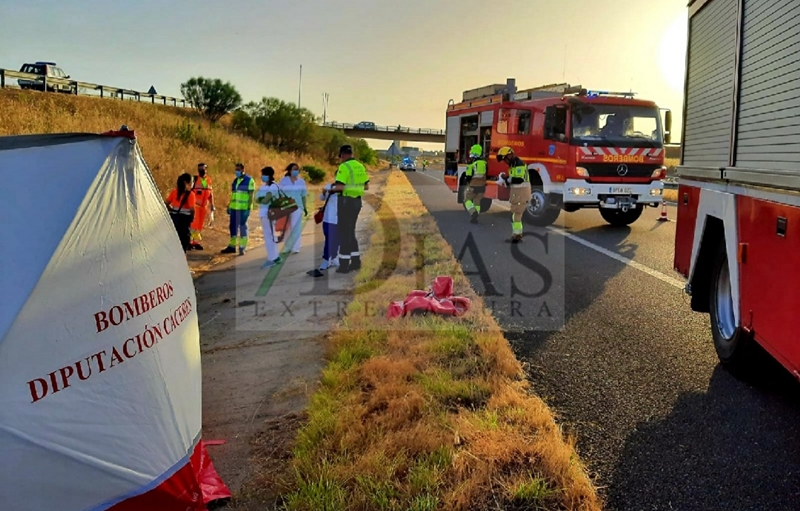 Accidente mortal en la EX-A1