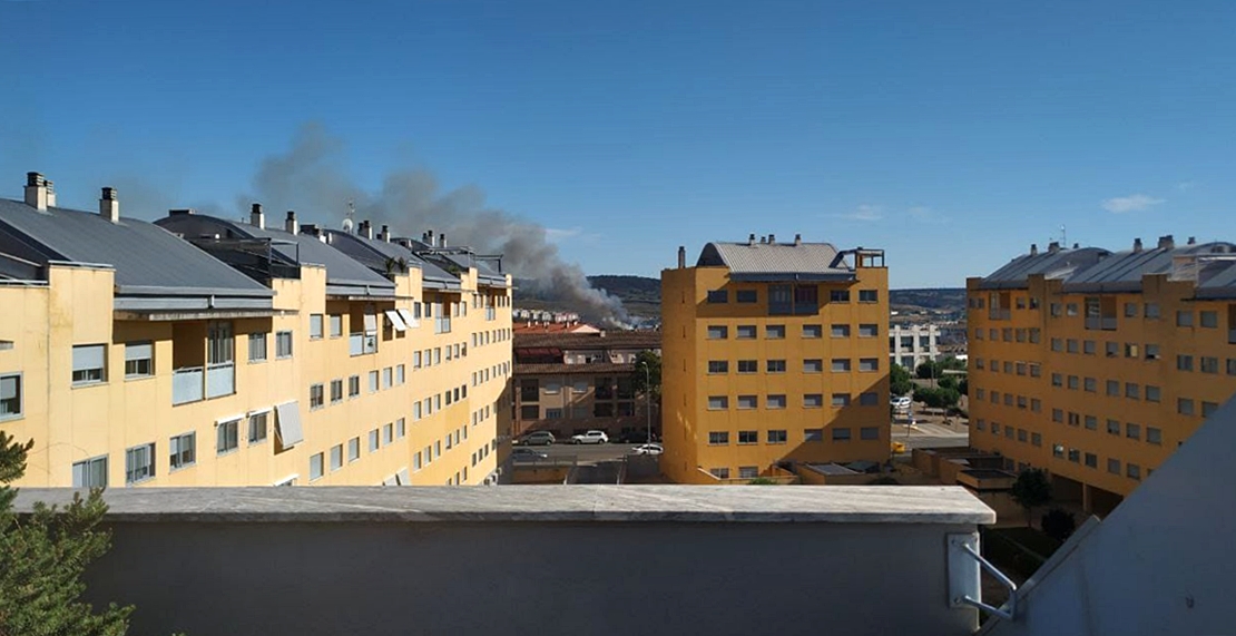 Imágenes del incendio Nivel 1 de Peligrosidad en Plasencia