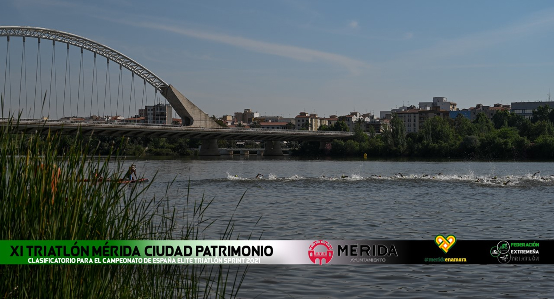 Los mejores triatletas extremeños se dan cita en Mérida este fin de semana