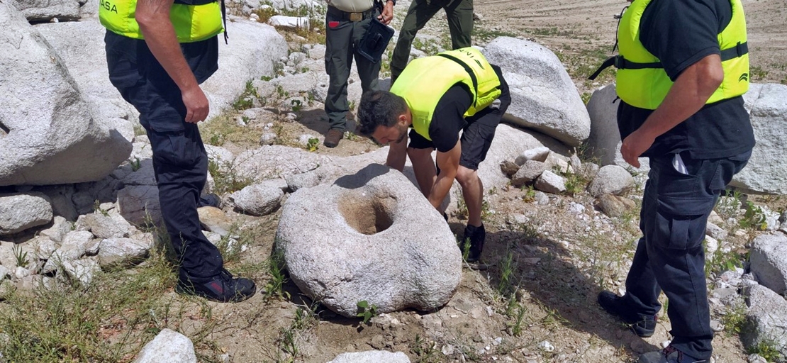 Recuperan una nueva pieza arqueológica en el Embalse de Valdecañas