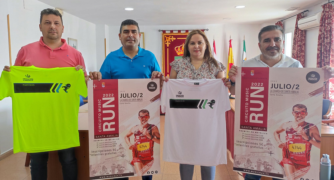 La diversión y el deporte vuelven a Santa Amalia con la Music Run Diputación de Badajoz