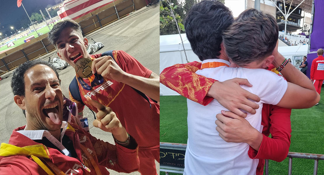 Un campeón de Europa incontestable. El extremeño David García voló en la pista de Jerusalén