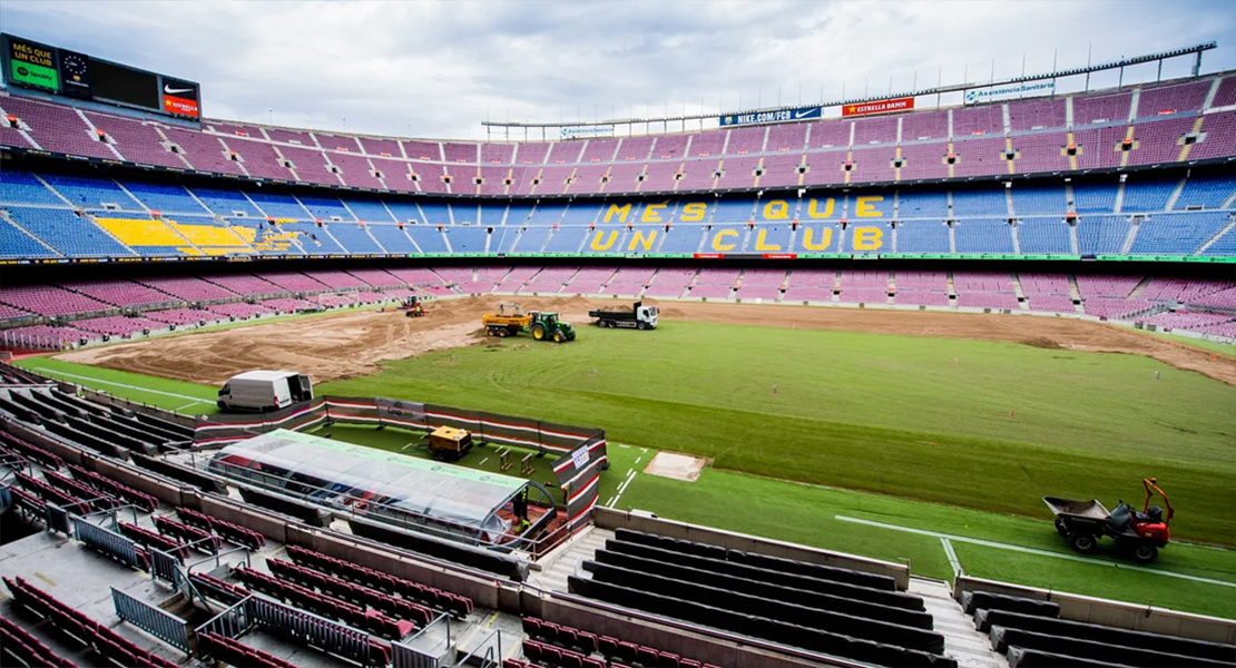 El FC Barcelona elige un césped extremeño para el Camp Nou