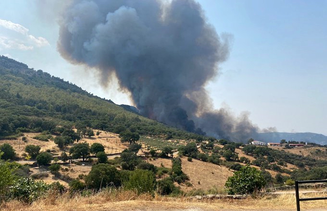 El incendio entra en la joya de Extremadura, el parque Nacional de Monfragüe
