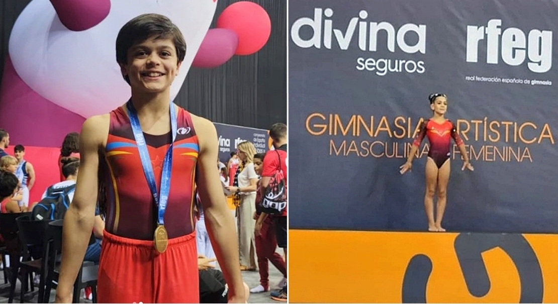 Dos gimnastas pacenses se proclaman campeones de España