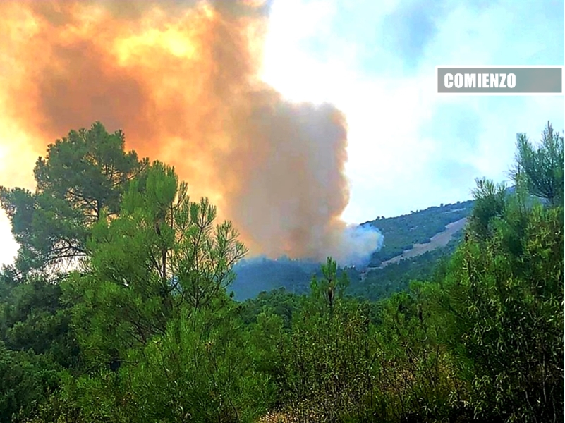 Espeluznantes imágenes del incendio de Las Hurdes