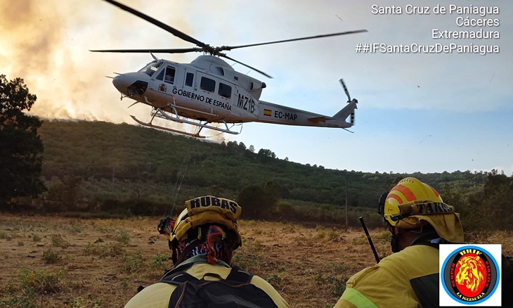 Controlado el incendio de Santa Cruz de Paniagua (CC)