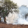 Un incendio sorprende a los vecinos del Coto del Manantío