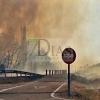 Un incendio se queda a las puertas de la Base Aérea de Talavera (BA)