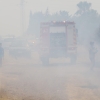 Incendio forestal en San Isidro (Badajoz)