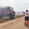 Incendio forestal en San Isidro (Badajoz)