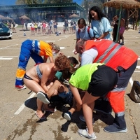 Accidente acuático: simulacro de emergencia en Orellana