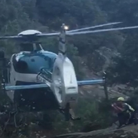 Complicado rescate en La Vera (CC) tras la caída de un barranquista