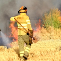 UpE reclama más derechos laborales para los efectivos de extinción de incendios
