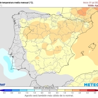 Avance Meteored: “Agosto podría ser muy cálido y prolijo en tormentas”