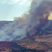 Incendio declarado a las puertas del Parque Nacional de Monfragüe