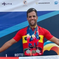 El ciclista extremeño Javier Sánchez consigue tres medallas en los “World Police and Fire Games 2022”