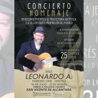 San Vicente rinde homenaje a Leonardo A.