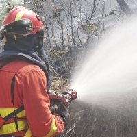 Estabilizados dos de los tres graves incendios en el norte extremeño