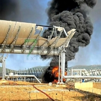 Bomberos del CPEI trabajan durante 24 horas en el incendio de una Planta Termosolar (BA)