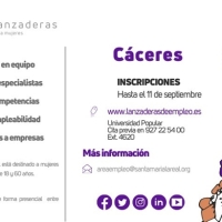 Cáceres contará en septiembre con una nueva Lanzadera de Empleo para mujeres