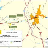 50 M€ costará la nueva variante de Malpartida de Cáceres