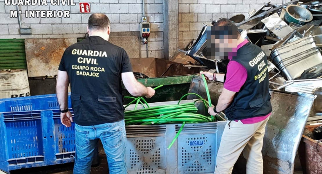 Detenidos 7 trabajadores por robar cableado en la Plataforma Logística de Badajoz