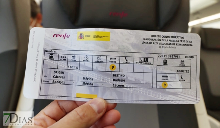 Más de 15.000 viajeros ya han adquirido billetes para el servicio de Renfe en Extremadura