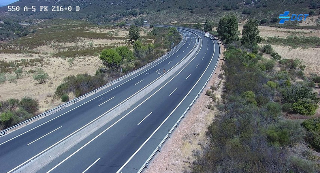 Aviso de la DGT: accidente en la A-5 a su paso por Extremadura