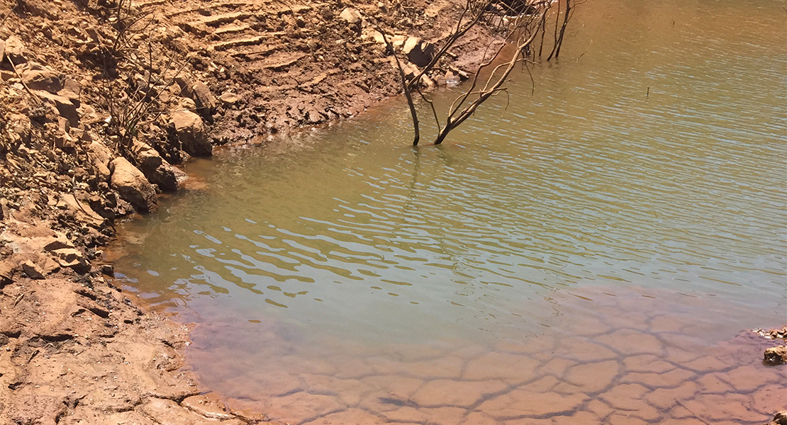 El Guadiana no almacena ni el 26% de agua que le permite su capacidad total