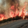Totalmente fuera de control el incendio en Sierra de Gata