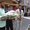 La plantilla del CD. Badajoz visita varios de los monumentos más emblemáticos de la ciudad