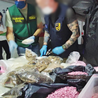 Intervienen la mayor cantidad de cocaína rosa aprehendida en España