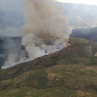 Incendio en el puerto de Honduras (Cáceres)