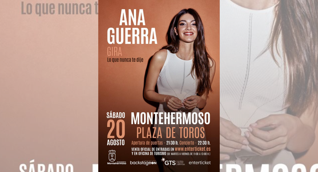 Ana Guerra ofrecerá el concierto del verano en Montehermoso