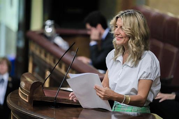 Yolanda Díaz defiende en el Congreso la nueva Ley de Empleo