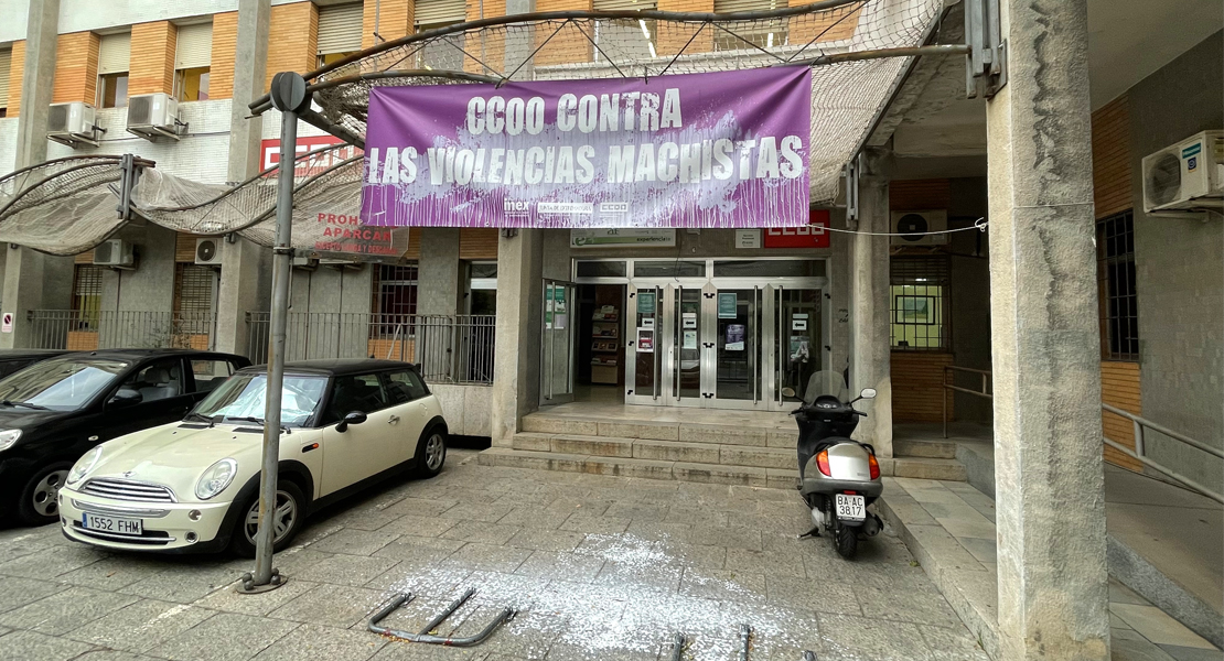 CCOO denuncia actos vandálicos y &quot;de odio machista&quot; en su sede de Badajoz