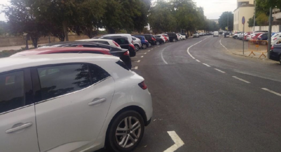 Nuevas plazas de aparcamiento junto al parque de Castelar