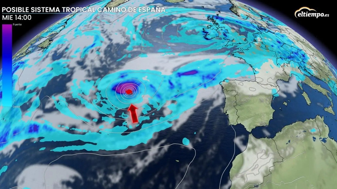 ¿Posible ciclón tropical camino de España?